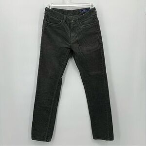 Vineyard Vines Corduroy Pant Men 30x32 Gray Straight Fit Cotton Stretch | 1P1324